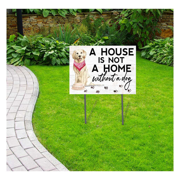 18x24 Golden Retriever Dog Lawn Sign