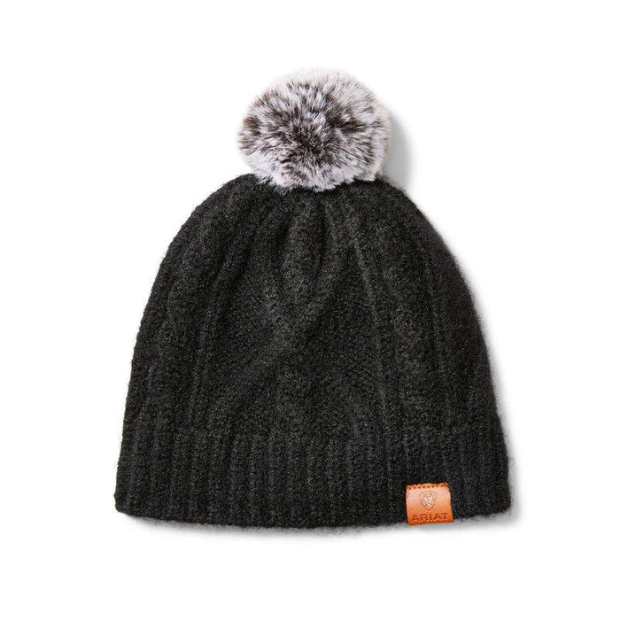 Ariat Women's Heather Black Entwine Beanie 10041924-Painted Cowgirl Western Store