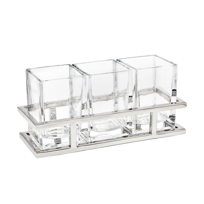 ASPEN SILVERWARE CADDY IN SILVER