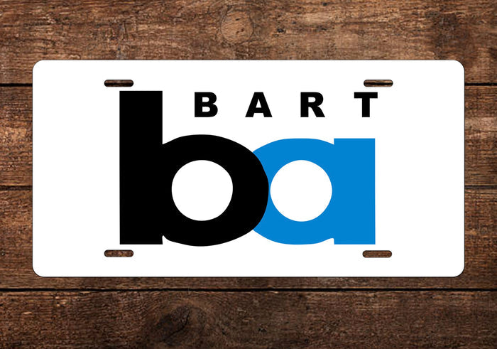 Bay Area Rapid Transit (BART) License Plate