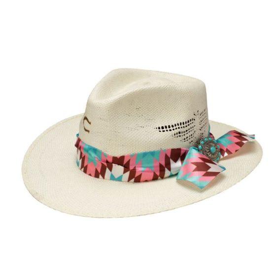 Charlie 1 Horse Hissy Fit Natural Western Fashion Straw Cowgirl Hat CSHISS-3430-Painted Cowgirl Western Store