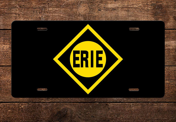 Erie Railroad License Plate