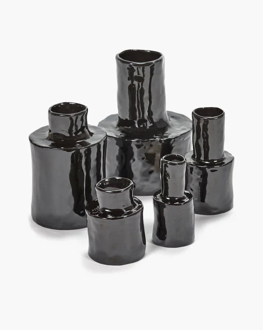 HELENA VASE IN BLACK, #1 EXTRA SMALL