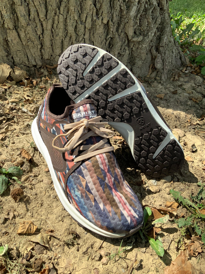Ariat Women's Neutral Aztec Fuse Lace-Up Tennis Shoe 10039082-Painted Cowgirl Western Store