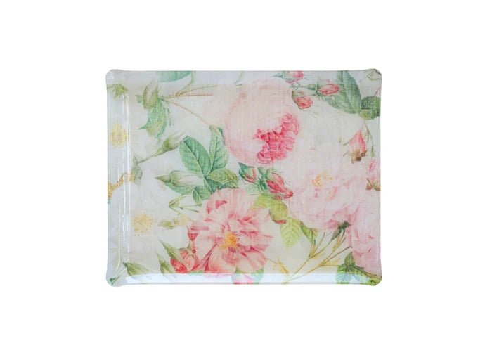 LAMINATE TRAY IN ROSE PATTERN