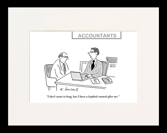 Loophole Named After Me Cartoon Print