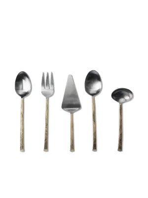 NORTH STAR SERVING SPOON IN MATTE STAINLESS