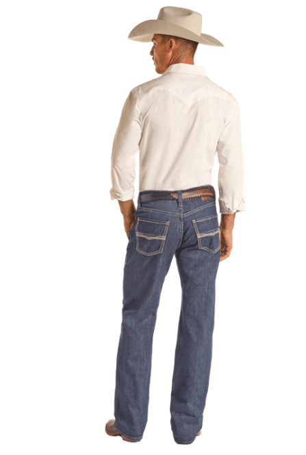 Rock & Roll Cowboy Men's Double Barrel Relaxed Straight Leg Jean BMS0D02502