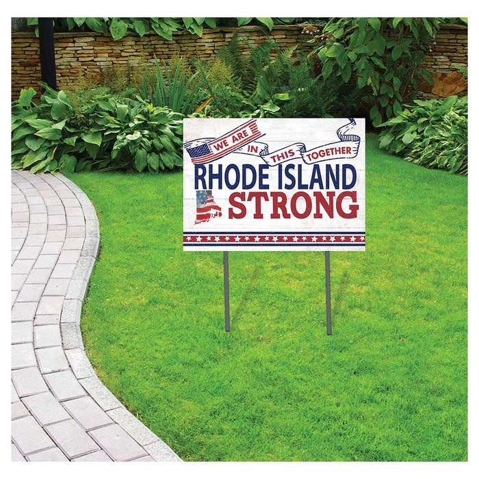 State Strong Lawn Sign Rhode Island