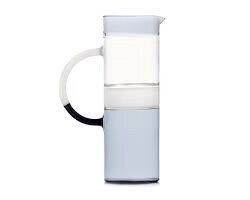 TEQUILA SUNRISE JUG IN SMOKE, WHITE AND CLEAR