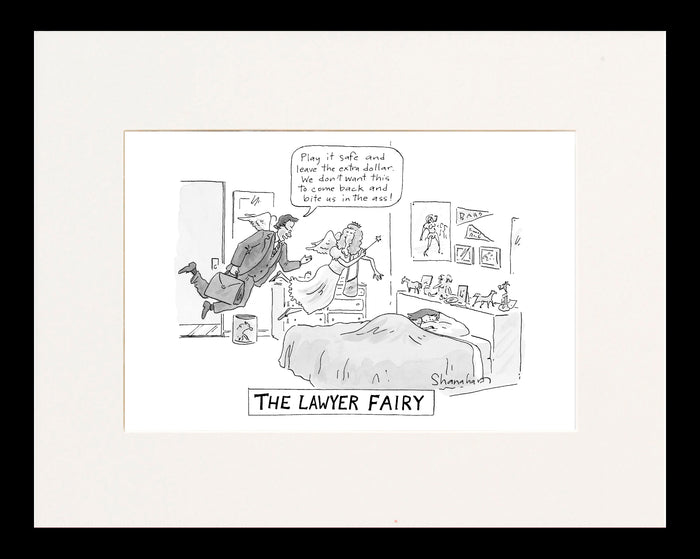 The Lawyer Fairy Cartoon Print