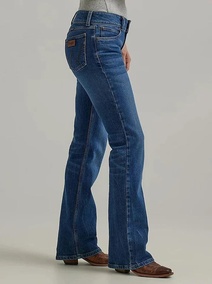 Wrangler Retro Women's Mae Isabela Mid Rise Bootcut Jeans 112344582-Painted Cowgirl Western Store