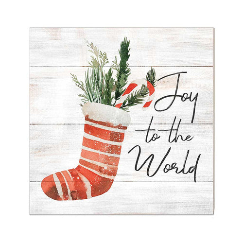10x10 Joy to the World Stocking Sign