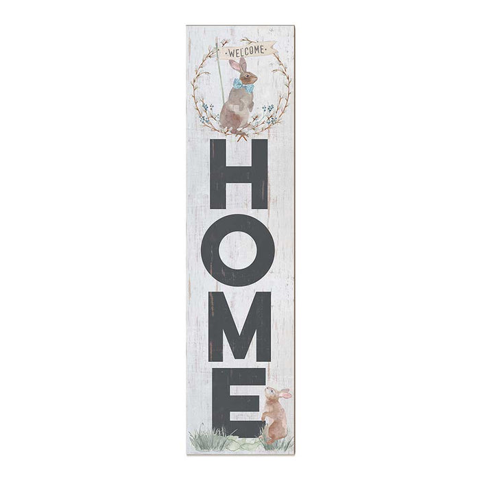 11x46 Welcome Home Easter Bunny Porch Leaner