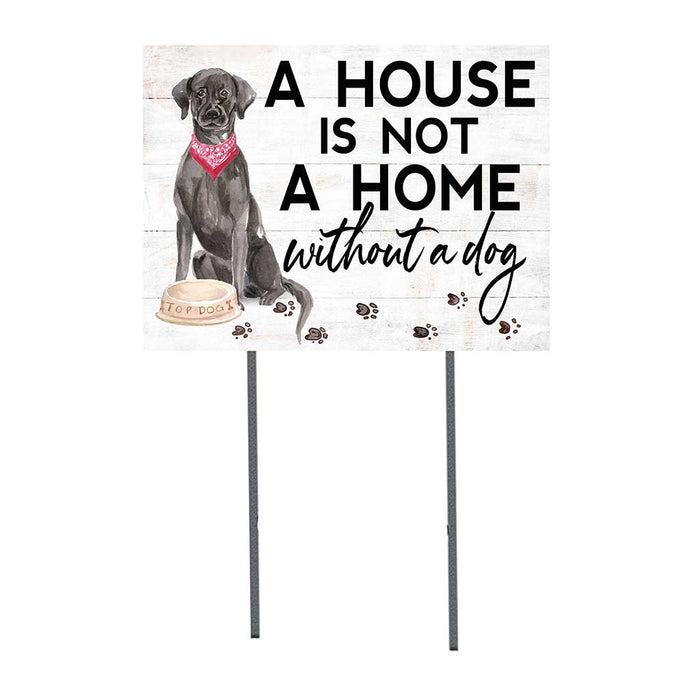 18x24 Black Labrador Dog Lawn Sign
