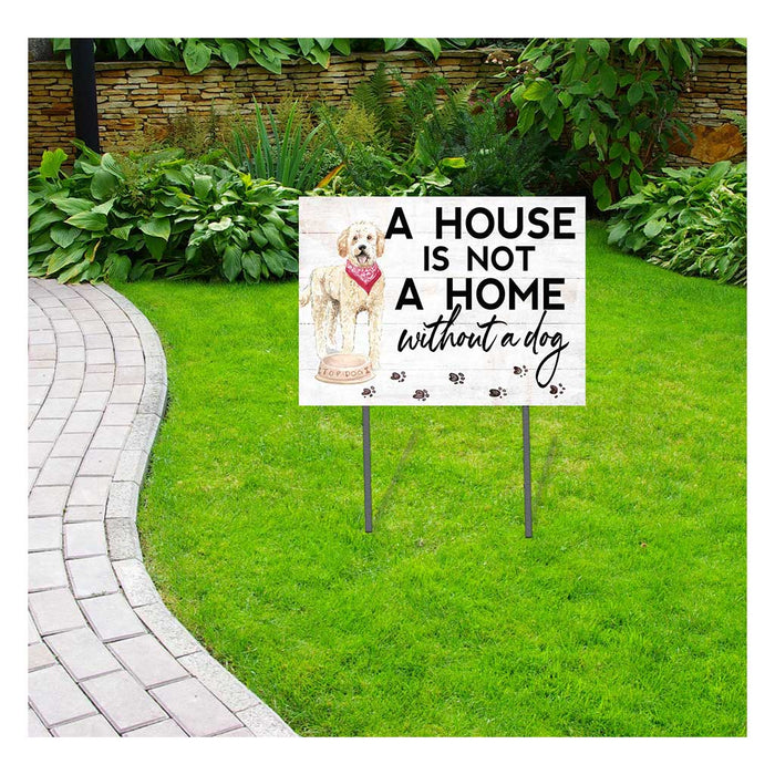 18x24 Golden Doodle Dog Lawn Sign