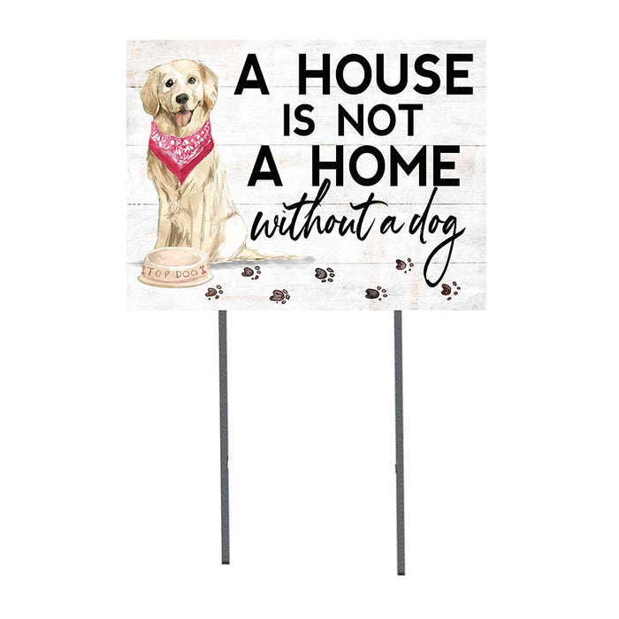 18x24 Golden Retriever Dog Lawn Sign