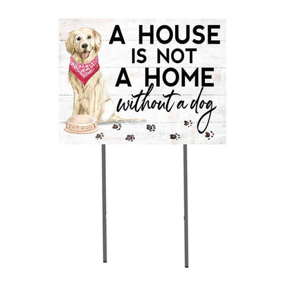 18x24 Golden Retriever Dog Lawn Sign