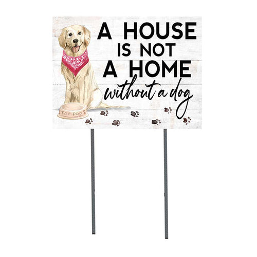 18x24 Golden Retriever Dog Lawn Sign