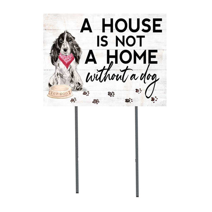18x24 Gray Cocker Spaniel Dog Lawn Sign