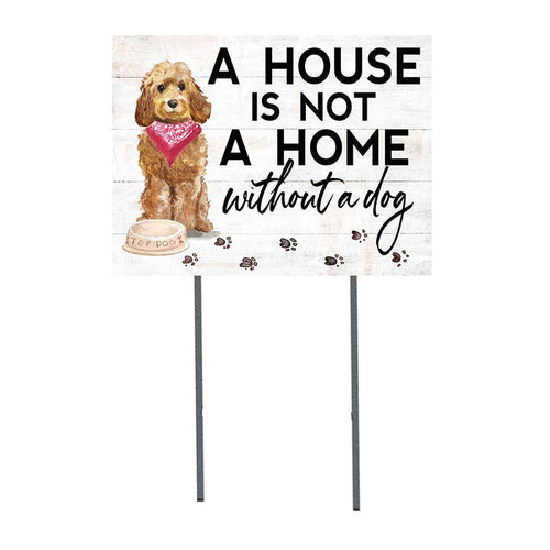 18x24 Honey Cockapoo Golden Dog Lawn Sign