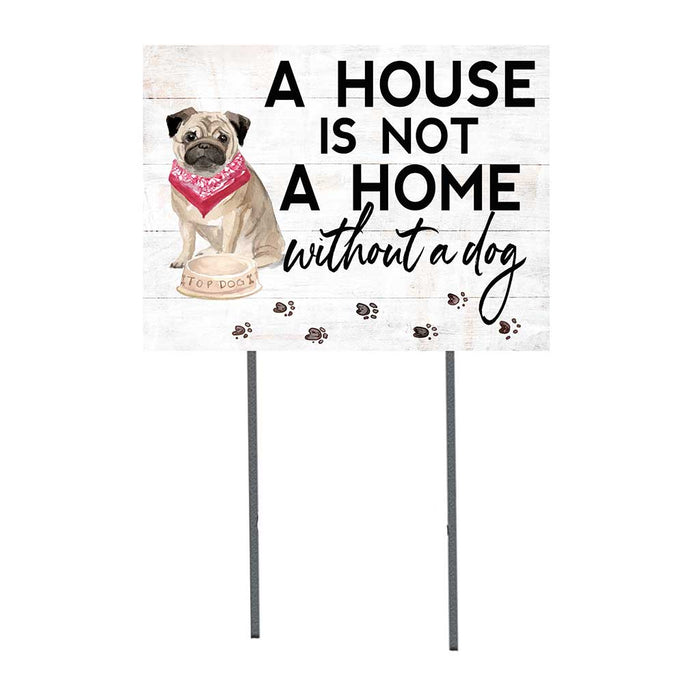 18x24 Pug Dog Lawn Sign