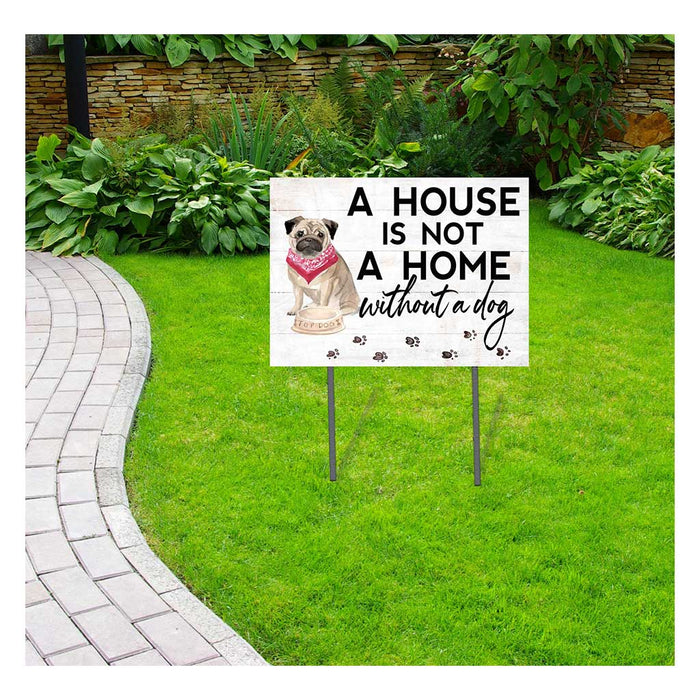 18x24 Pug Dog Lawn Sign