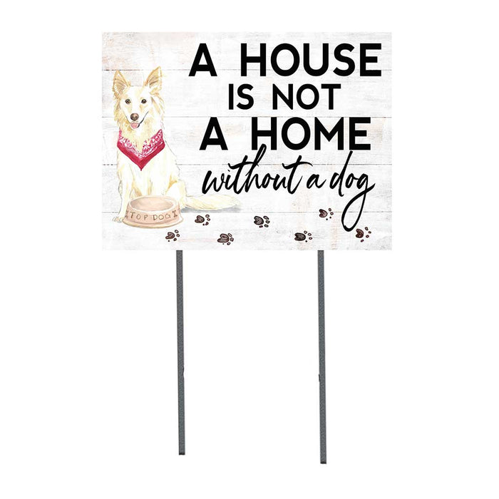 18x24 Whitle Collie Dog Lawn Sign