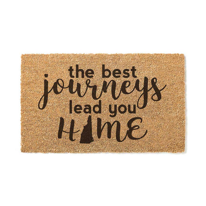 18x30 Coir Doormat Best Journeys New Hampshire