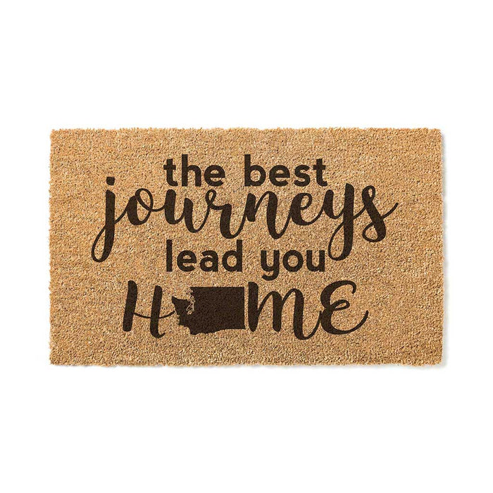 18x30 Coir Doormat Best Journeys Washington