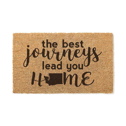 18x30 Coir Doormat Best Journeys Washington