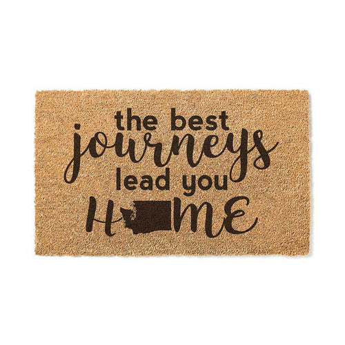 18x30 Coir Doormat Best Journeys Washington