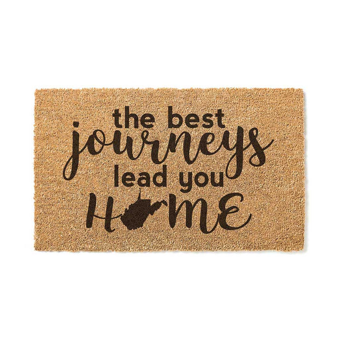 18x30 Coir Doormat Best Journeys West Virginia
