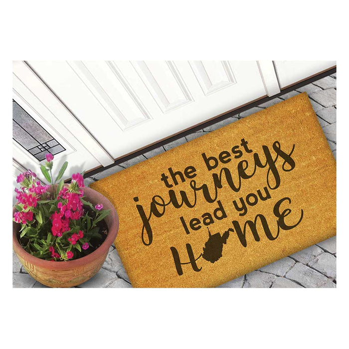 18x30 Coir Doormat Best Journeys West Virginia