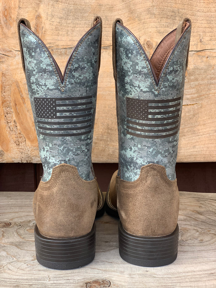 Ariat Men's Sport Flying Proud Square Toe Cowboy Boots 10042405-Painted Cowgirl Western Store