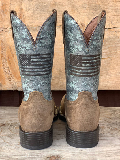 Ariat Men's Sport Flying Proud Square Toe Cowboy Boots 10042405-Painted Cowgirl Western Store
