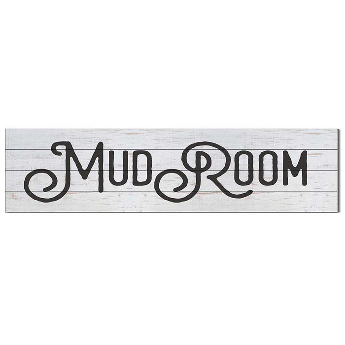 40x10 Whitewash Slat Sign Mudroom