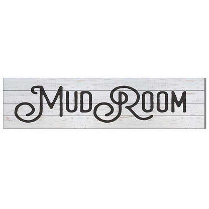 40x10 Whitewash Slat Sign Mudroom