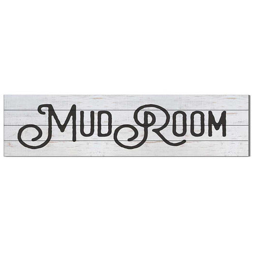 40x10 Whitewash Slat Sign Mudroom