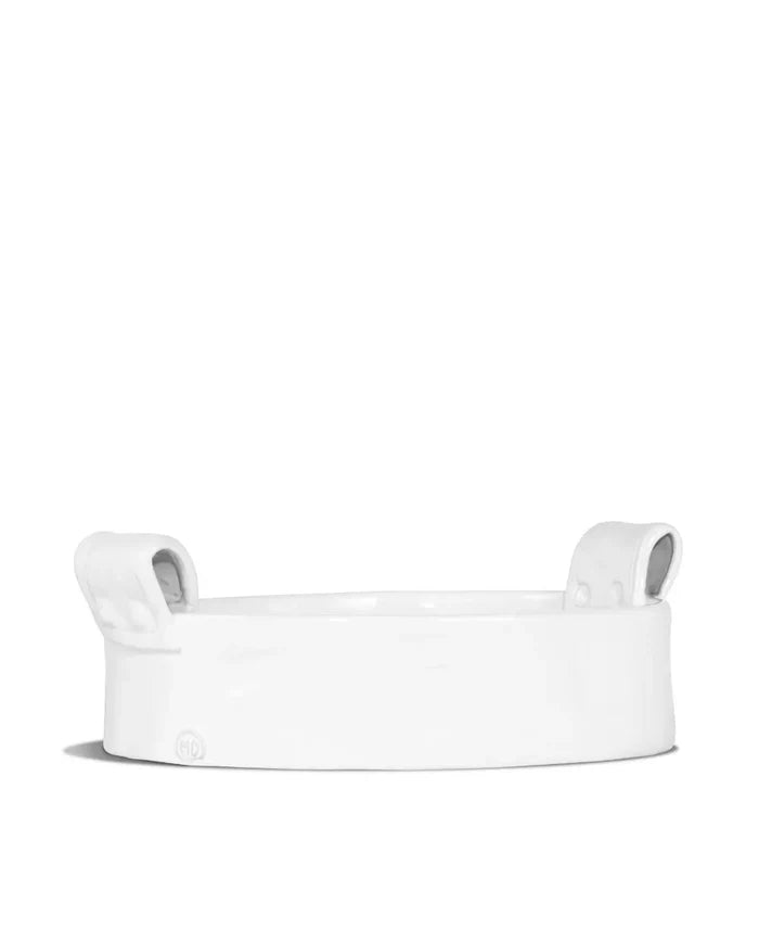 #919 WHITE OVAL CASSEROLE