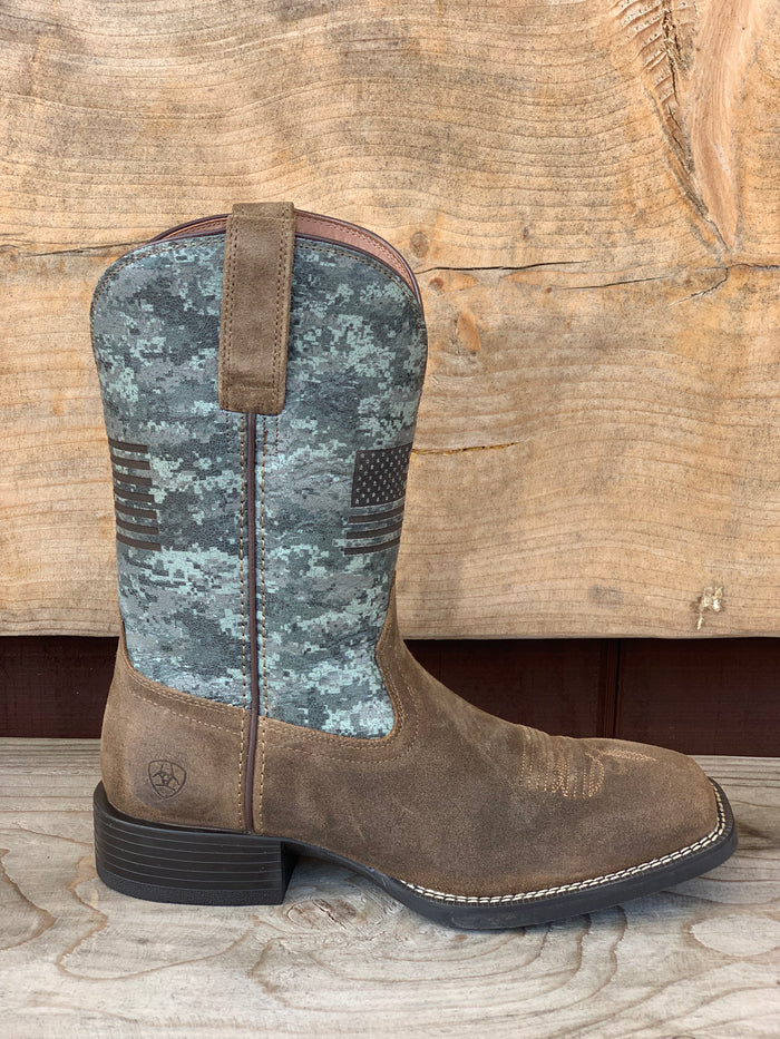 Ariat Men's Sport Flying Proud Square Toe Cowboy Boots 10042405-Painted Cowgirl Western Store