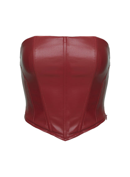 Batesville Strapless Top Red