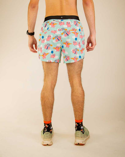 Men's Flying Pigs 5" DS Running Shorts