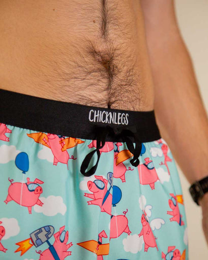 Men's Flying Pigs 5" DS Running Shorts