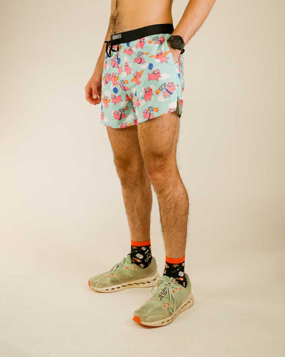 Men's Flying Pigs 5" DS Running Shorts
