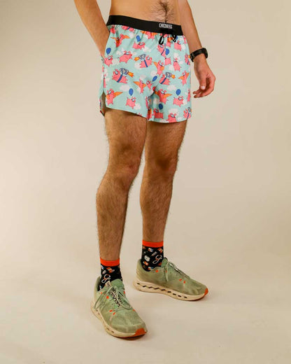Men's Flying Pigs 5" DS Running Shorts