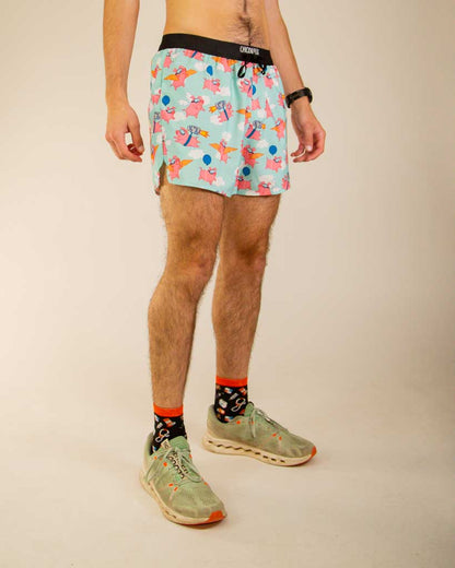 Men's Flying Pigs 5" DS Running Shorts