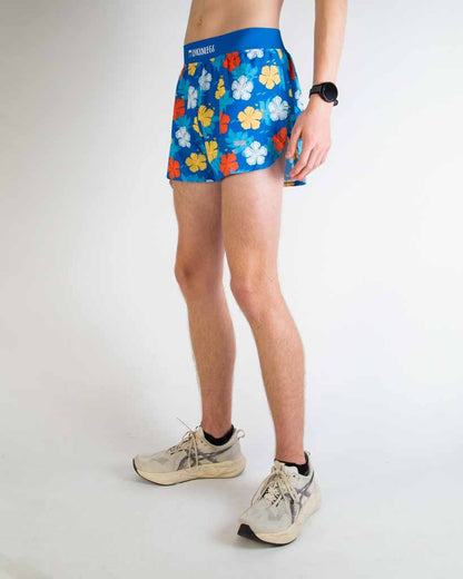 Men's Hawaiian 4" Half Split Shorts