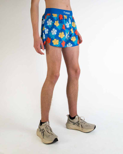 Men's Hawaiian 4" Half Split Shorts