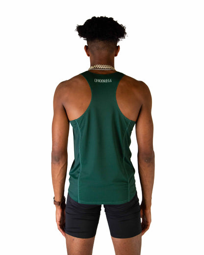 Men's Forest Green Performance Singlet